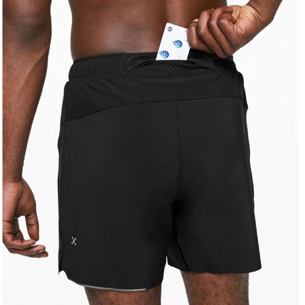 Lululemon Surge Lined Short 6" Black Size M - Picture 2 of 16
